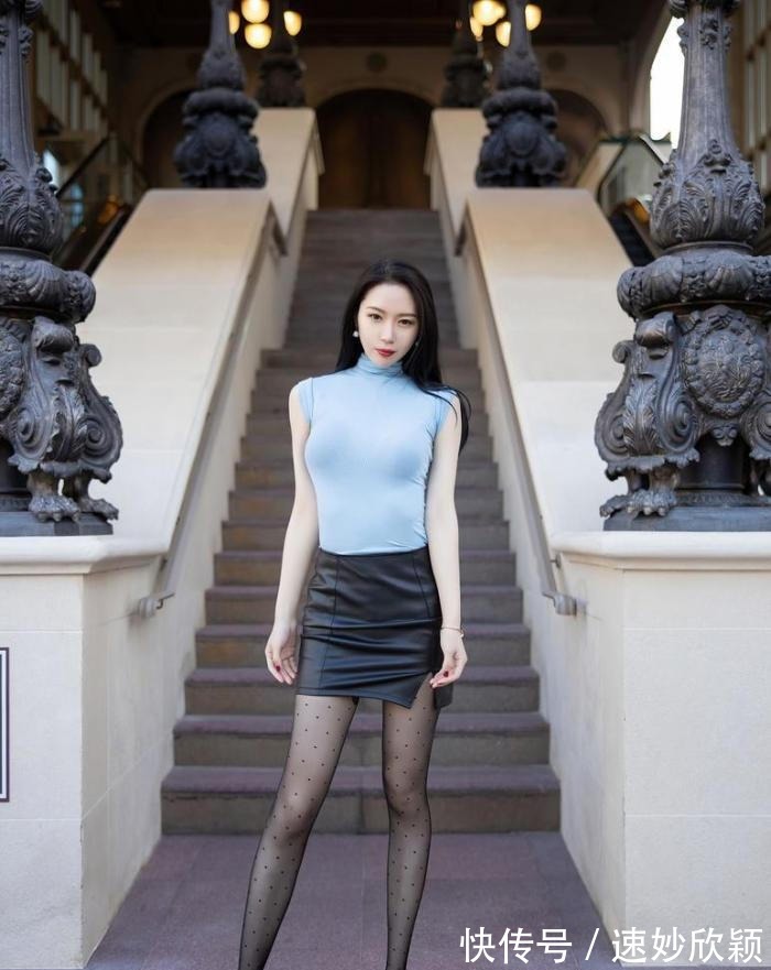 黑丝 黑丝搭配紧身裙高跟鞋,谁看了不心动