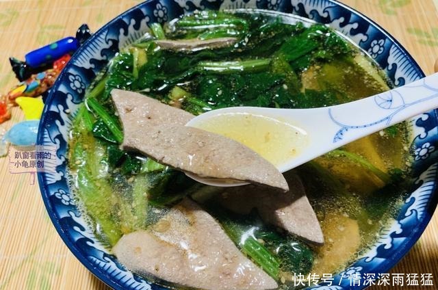 菠菜猪肝汤,好喝就在于猪肝如何去腥,补肝又养血,营养不油腻