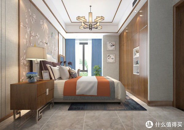 中式风格|横厅户型真的很舒服，看它的客厅就知道了，采光效果很好，有格调