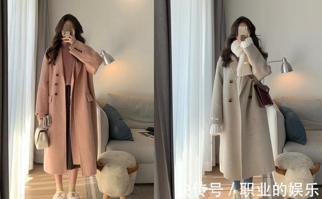 棉服 不到160cm的女生怎么穿,暖色调穿搭法值得借鉴,造型可爱还甜美