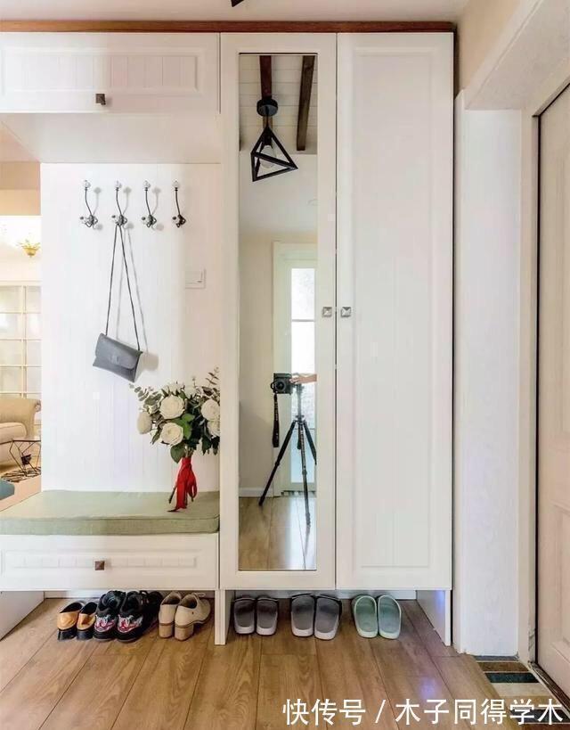 设计|当玄关布置鞋柜后,还可做衣帽架,看看这11个经典玄关设计吧!
