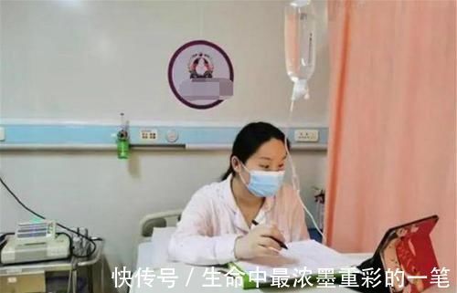 左手|孕妈左手吊针，右手考试，边生边考试让人佩服：实在是太硬核了