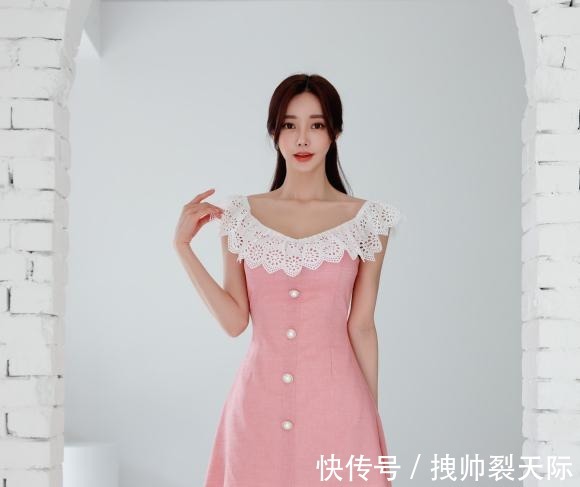 孙允珠|女神高清时尚搭配彩虹花裳刺绣漫叶小精灵衣裙!