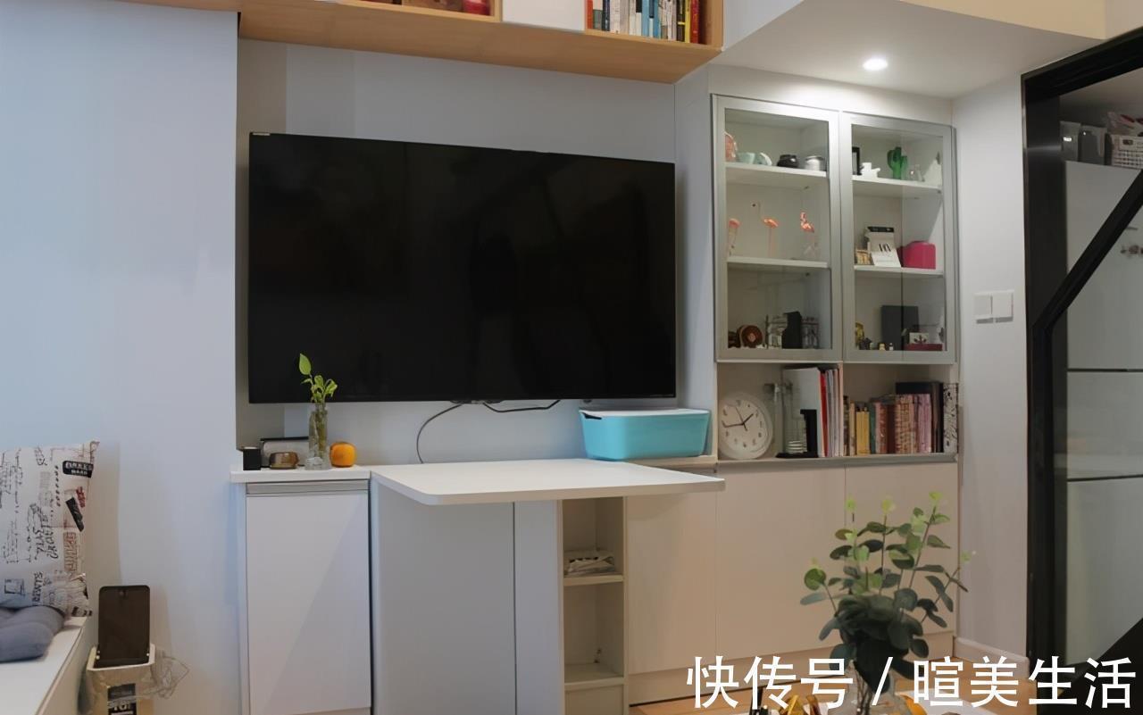 干湿分离|45平现代简约风Loft公寓,衣帽间茶室书房一个不少,一人住好惬意