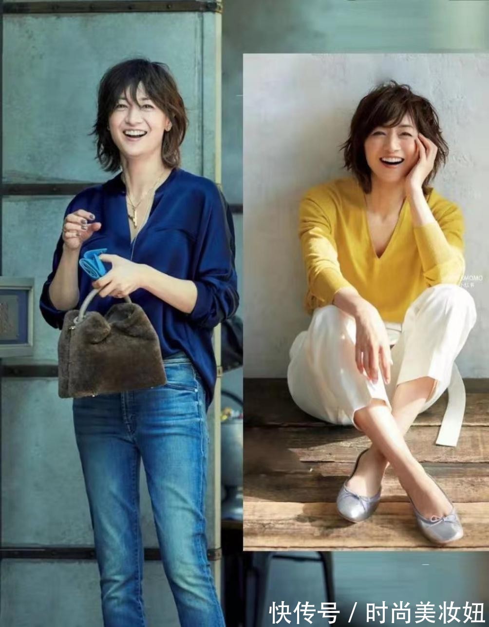 巧克力色|四五十岁的女人,可以多穿这4种“亮丽色”,优雅减龄还衬肤