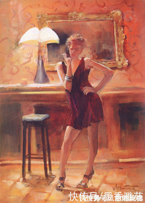 人体画&荷兰画家威廉 汉雷斯笔下充满冲击力的水彩人体画,太诱人