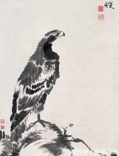 齐白石$齐白石不仅画虾厉害,其画飞禽猛兽的功力,也十分之深厚