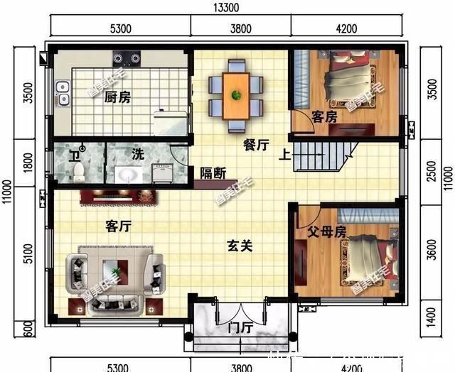 农村|2栋宽13米左右的农村别墅，第一栋造价23万，第二栋带柴火房