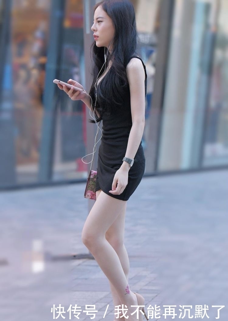 连衣裙|优雅时尚的街拍气场十足的美女,轻松成为目光的焦点