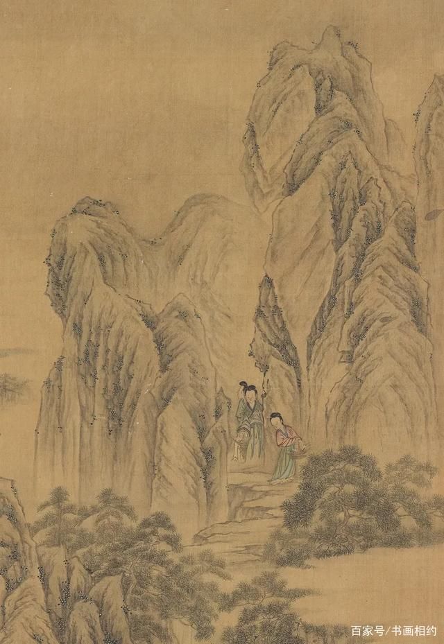 刘松年《麻姑采芝仙轴》|赏画| 刘松年