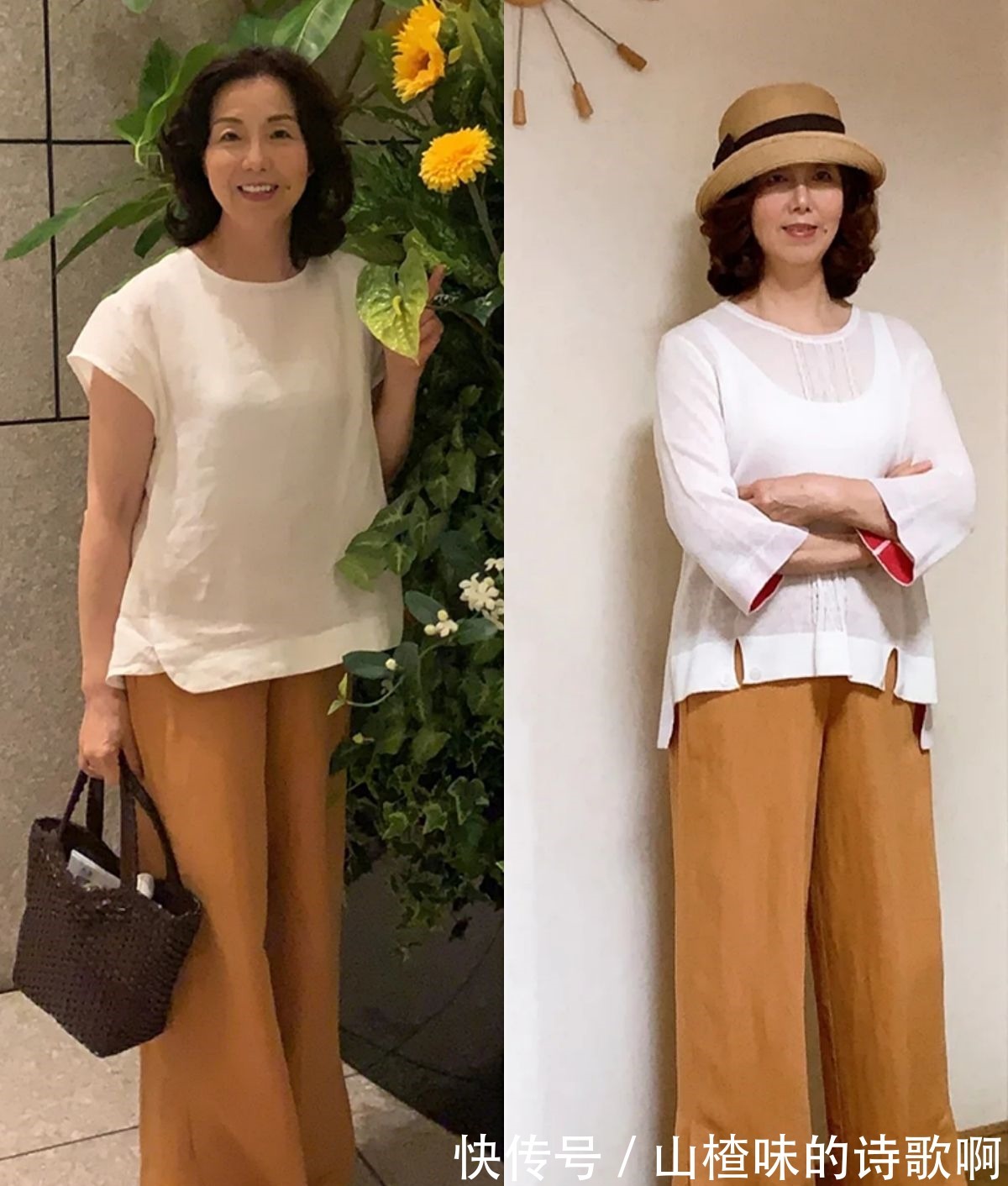 牛仔裤 适合50岁普通人的早秋穿搭,简约大方不过时,轻松当个时髦精