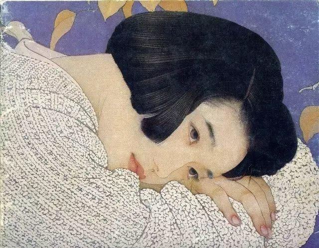 工笔画|国画:何家英画笔下的怜怜女儿态,不同寻常的美感!