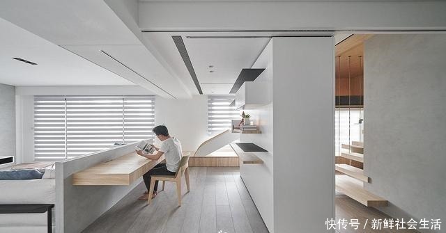 走廊|这是我见过最干净的家，将卧室悬空，完工堪比多间房，太实用了！