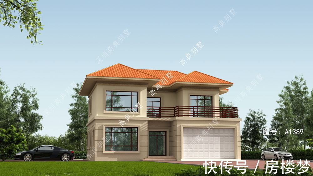 别墅|欧式两层别墅，整体设计非常实用，造型精美，符合现代人的审美。