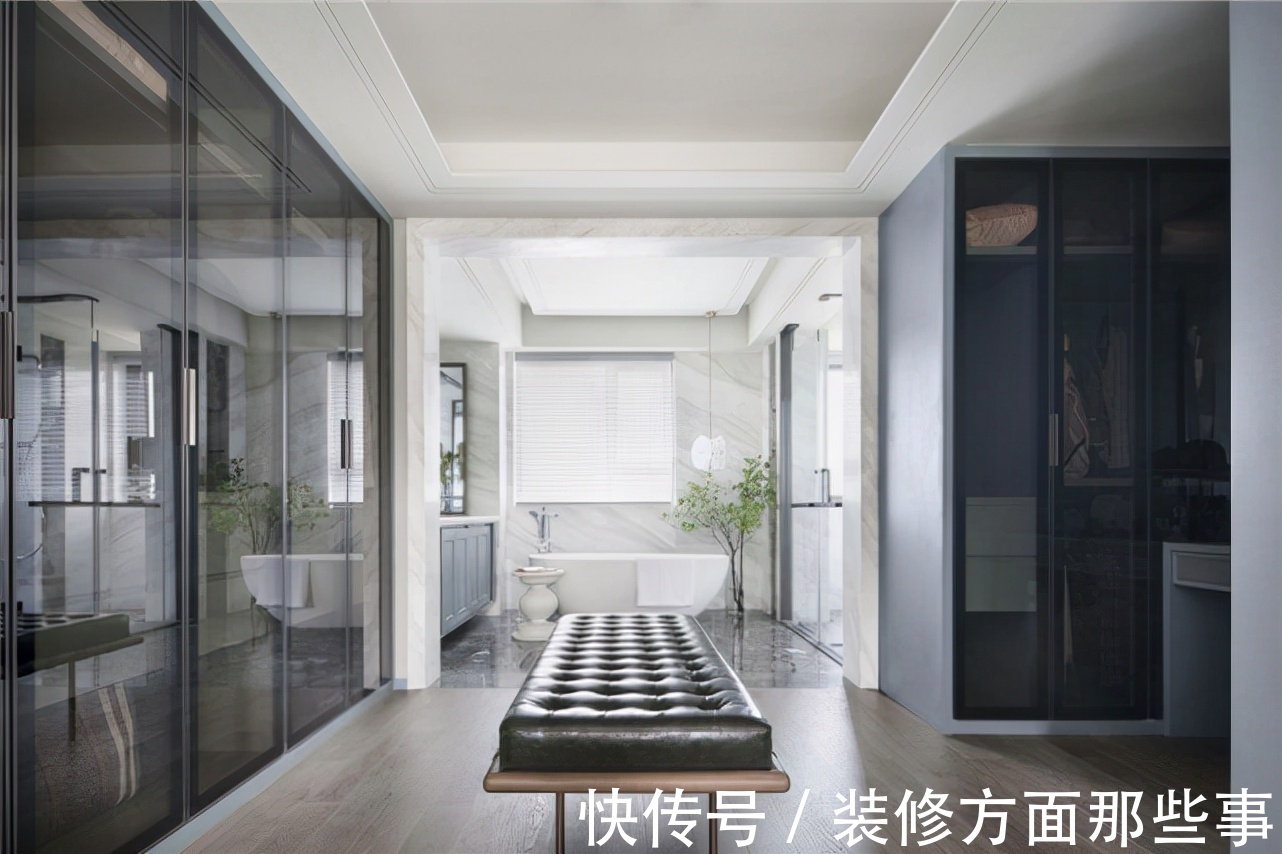 法式风|458平?法式风别墅设计,经典图案的黑白元素,点燃了空间氛围