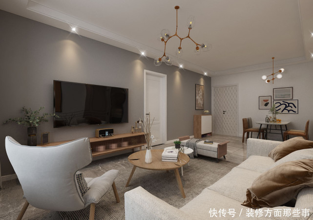 家居|100平现代二居室,装修完邻居争相来模仿