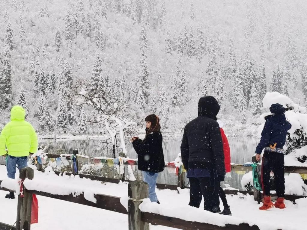 红军|蓝湖黄叶，红日白雪，这是达古之冬的别样魅力