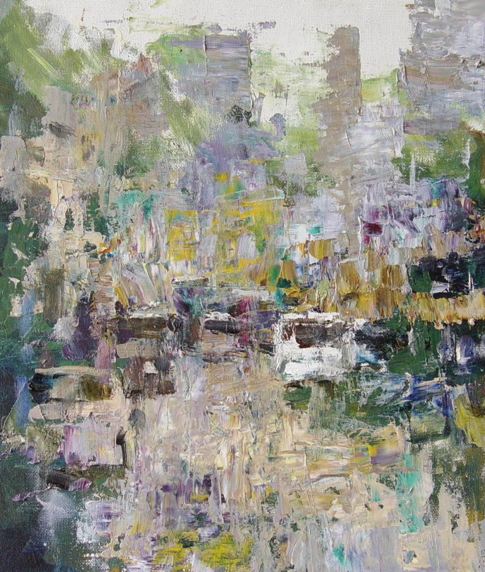 祝锡勇@艺术家祝锡勇的油画作品,浓浓的生活气息