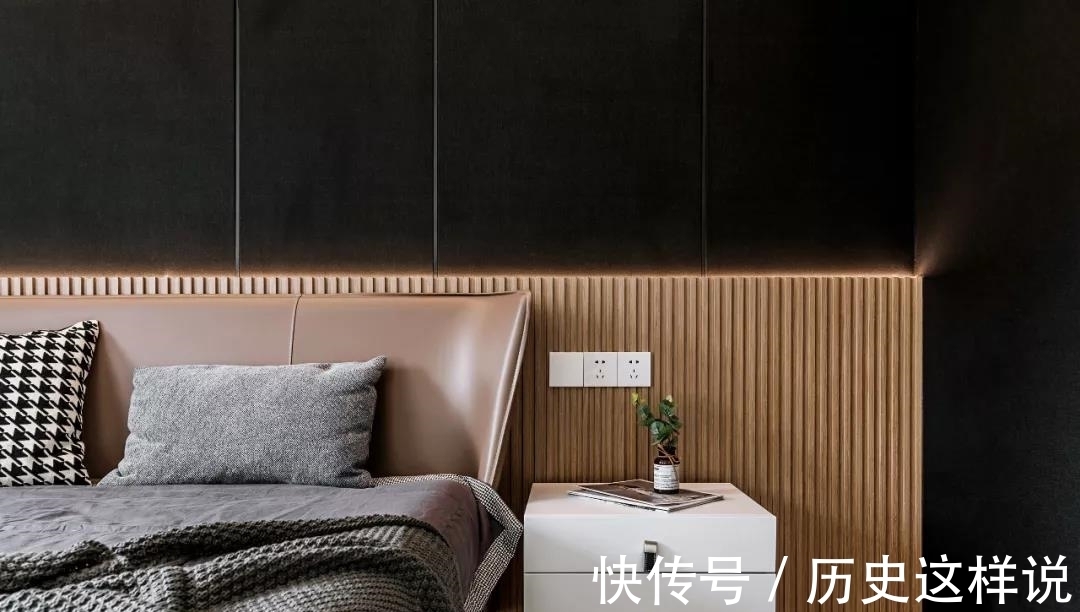 黑白灰|77平两居室户型，现代简约风，时尚又实用（附平面图）