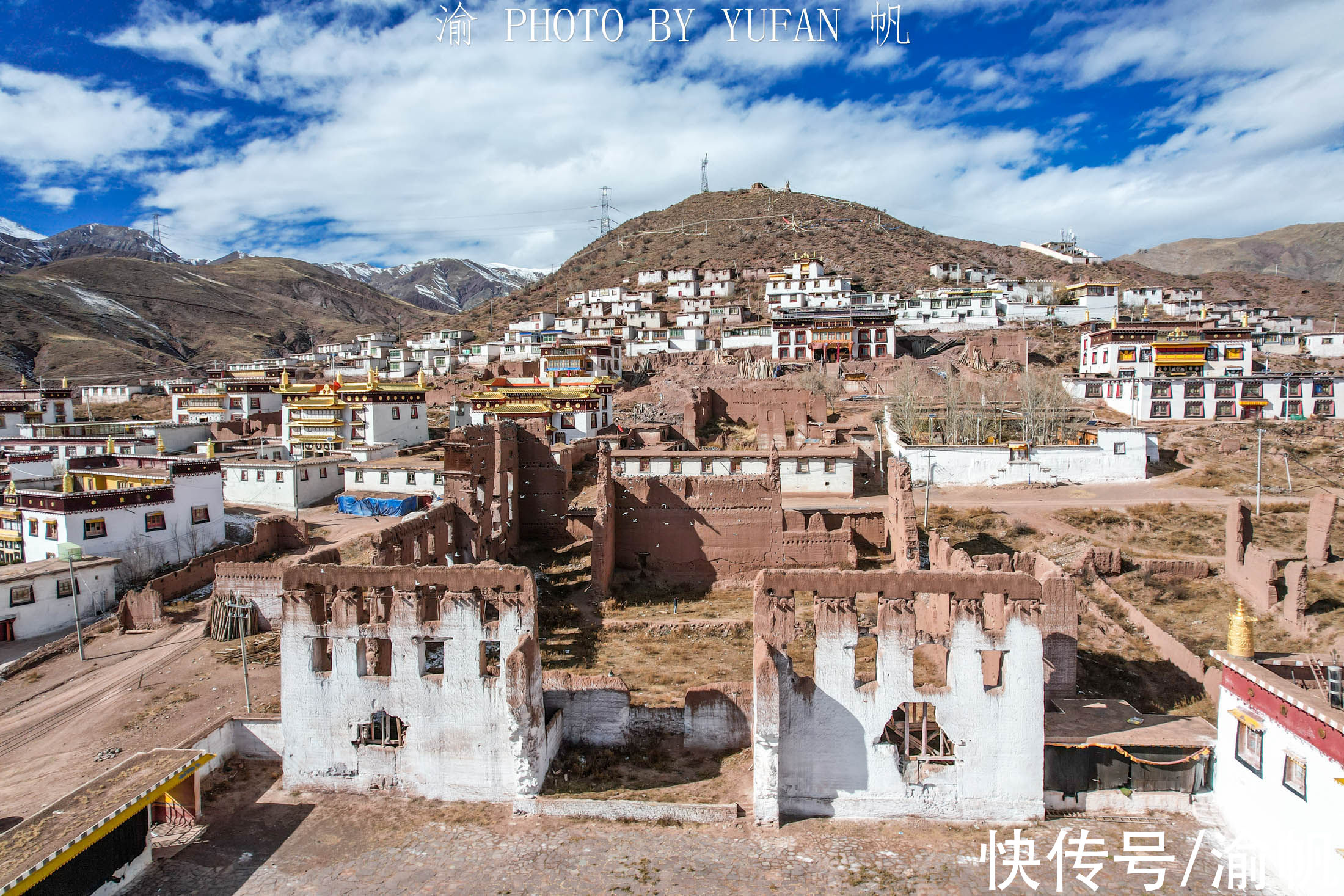 寺院|西藏也有千年古镇，一边是古老废墟，一边是繁荣新城，值得一游