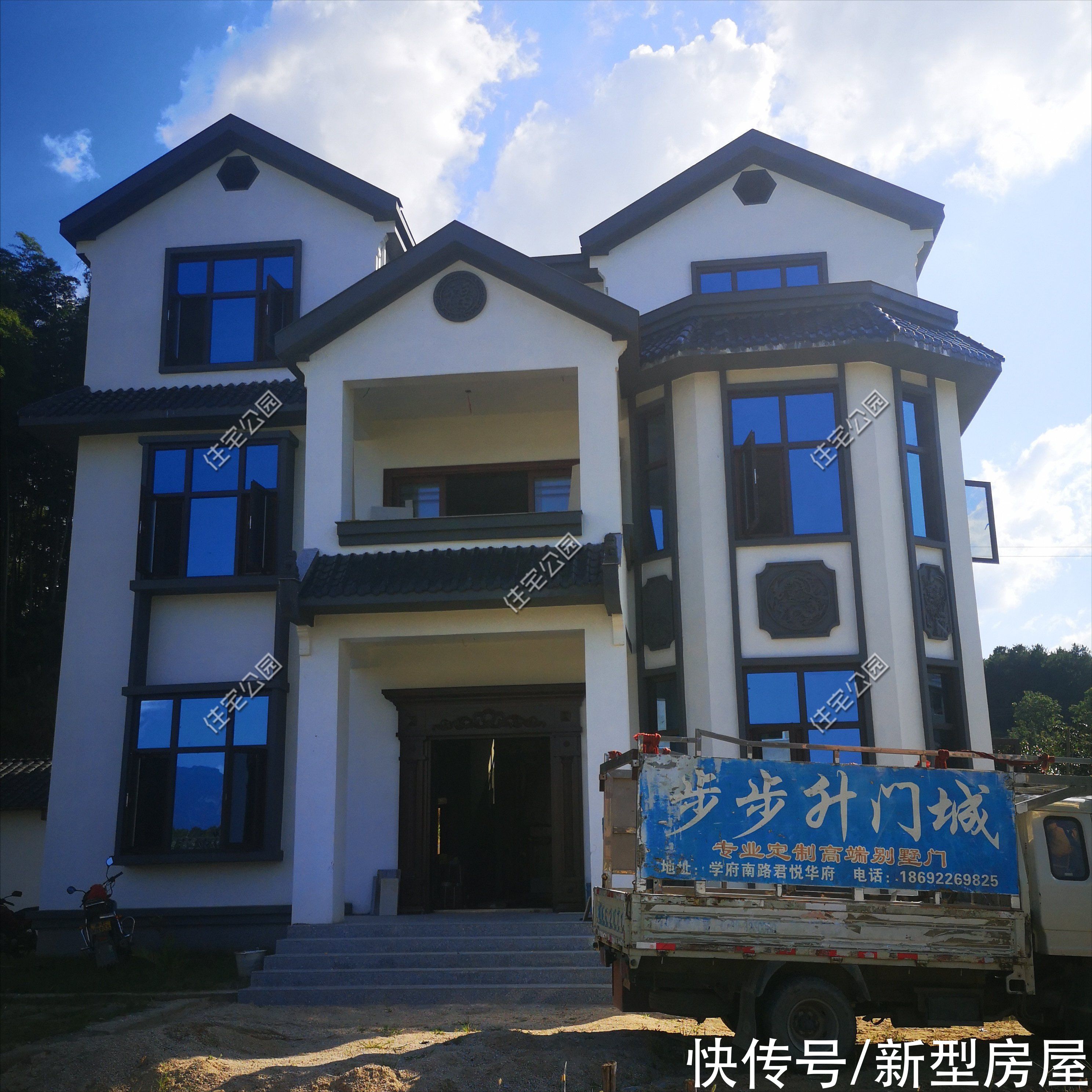 中式风格|晒家｜回农村花40万建一套新中式别墅，到底划不划算？