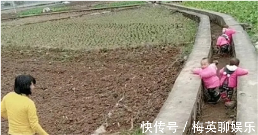 孩子|精明奶奶巧带娃,一人“圈养”4胞胎,网友妙赞“接地气”