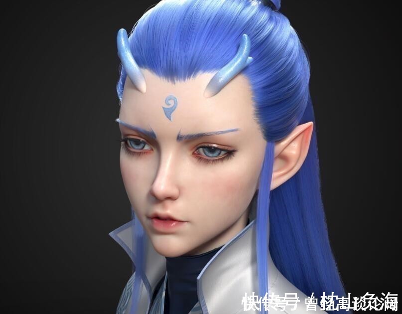 cospl10万元敖丙手办,30万根头发可见,脸上还有红血丝