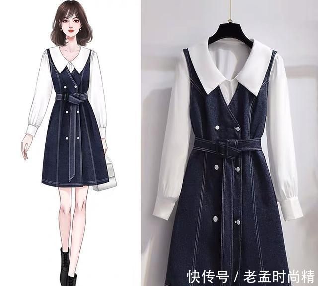 必备|早冬约会必备:浪漫法式裙+高跟裸靴,养眼又显淑女气质,贼轻奢