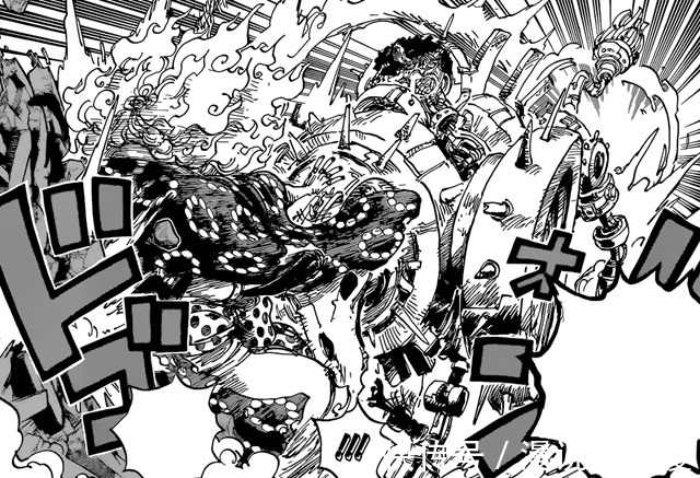 凯多|海贼王1038:日常崩坏的战力,四皇大妈刮痧,基德和罗锁血