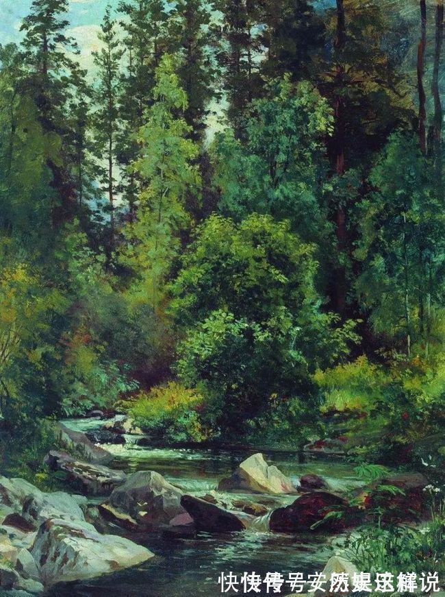那个时代$俄罗斯杰出风景画家希施金的作品,诗一般的境界!