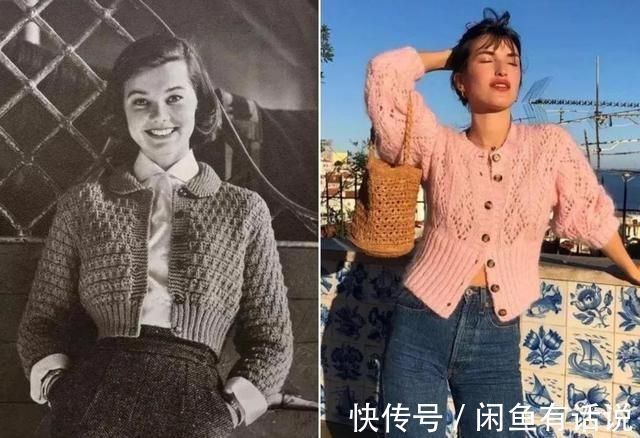 时髦 今年开春后火了一种穿搭,叫“上身奶奶,下身孙女”,减龄又时髦