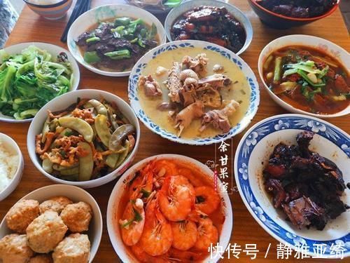 婆婆|中秋节午餐，和婆婆一起做了十道菜，荤素搭配花钱也不多
