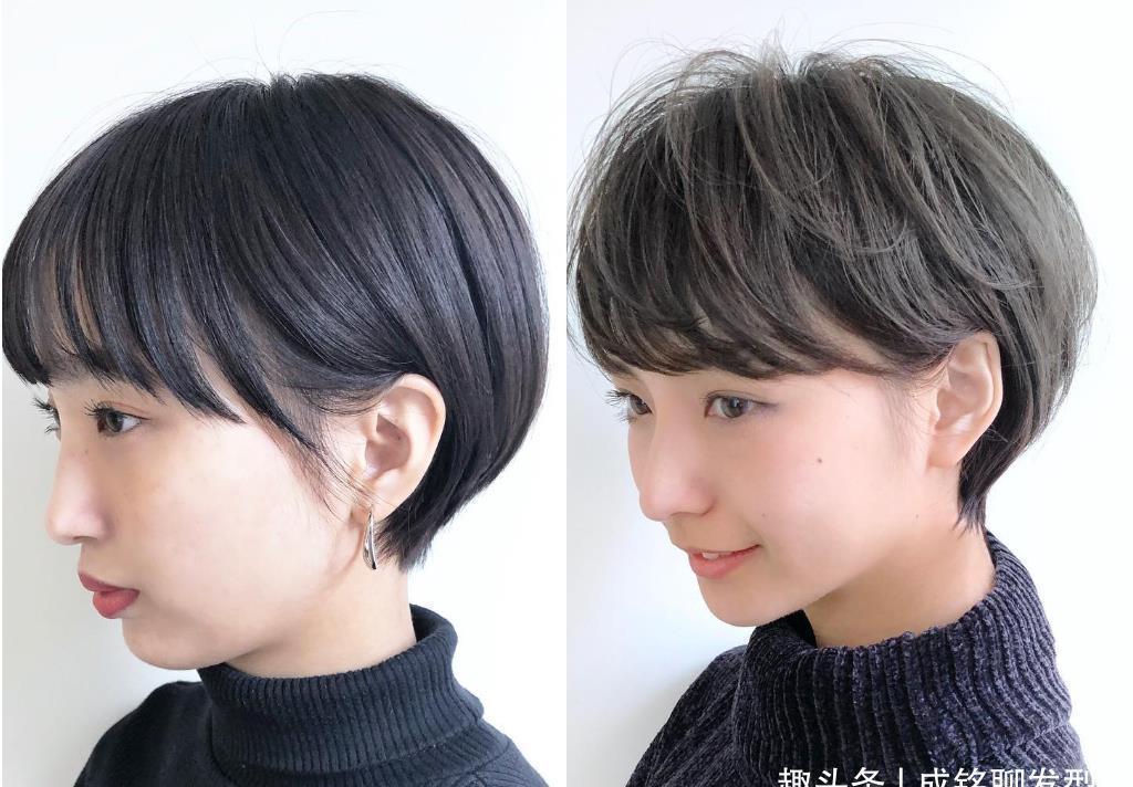 发型 “圆脸”和“国字脸”女生适合什么发型?三个细节证明,短发最好