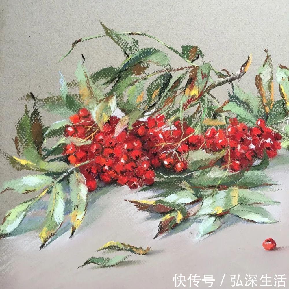 作画#太疯狂了！原来用粉笔画画，也可以这么美，简单几招教你，美到邻居羡慕嫉妒