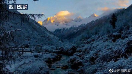 四姑娘山|像童话！四姑娘山空灵雪景似琉璃