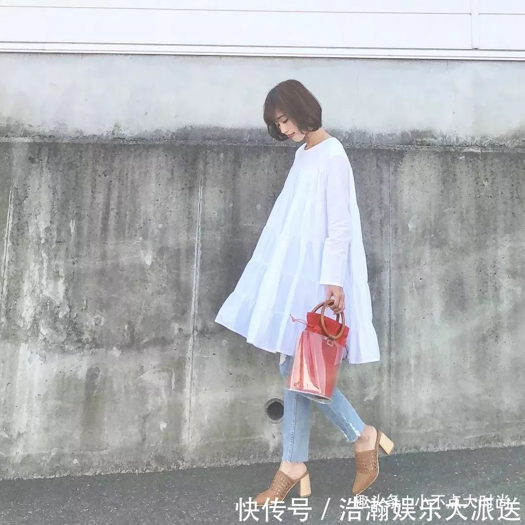 高腰线 日本小个子妈妈初秋穿搭真显高!简约又气质,适合所有小个子!