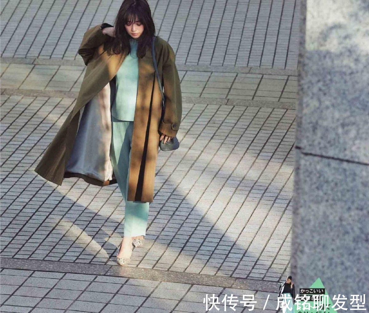 阔腿裤 今年这种无领大衣很流行!简约时尚又养眼,既有品味又有高级感