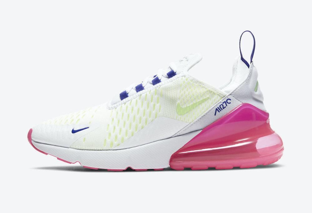 Nike Air Max 270发布，带有霓虹灯绿色和粉色口音