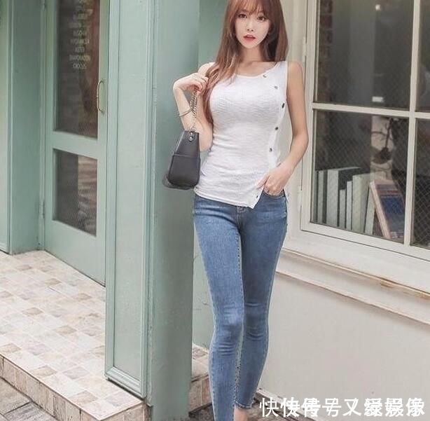 清新|清新迷人的牛仔裤美女,清爽十足,成熟又知性