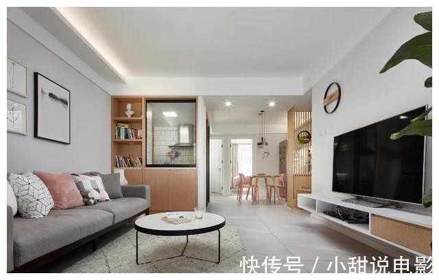 泛光照明|75㎡刚需房，入户没玄关？照她家这么做，通透又有型！