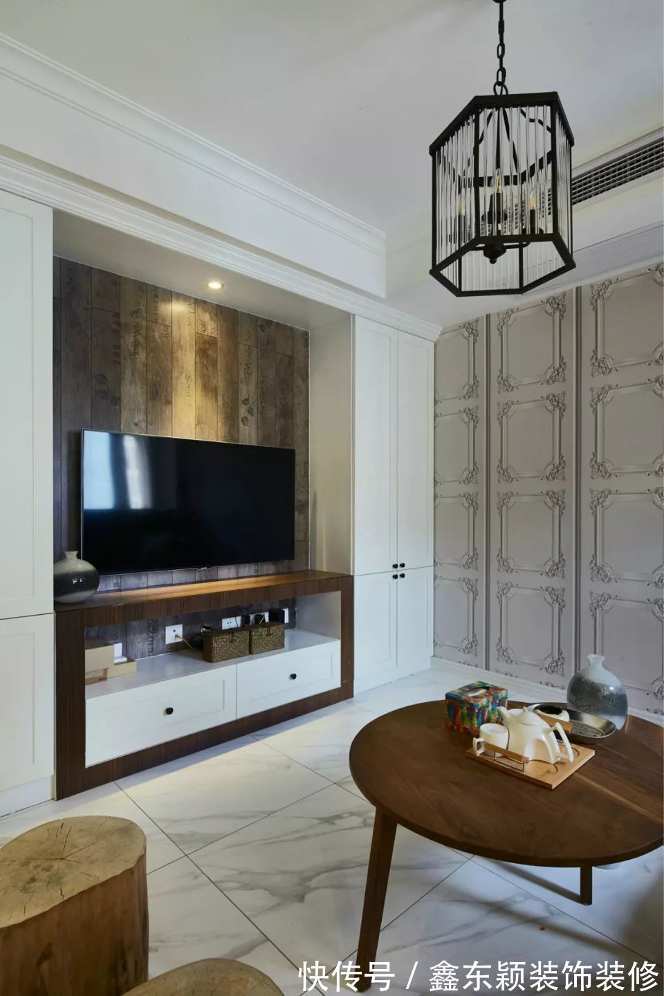 混搭|106平米的三居室,简约混搭风装修,厨房的设计特耐看!