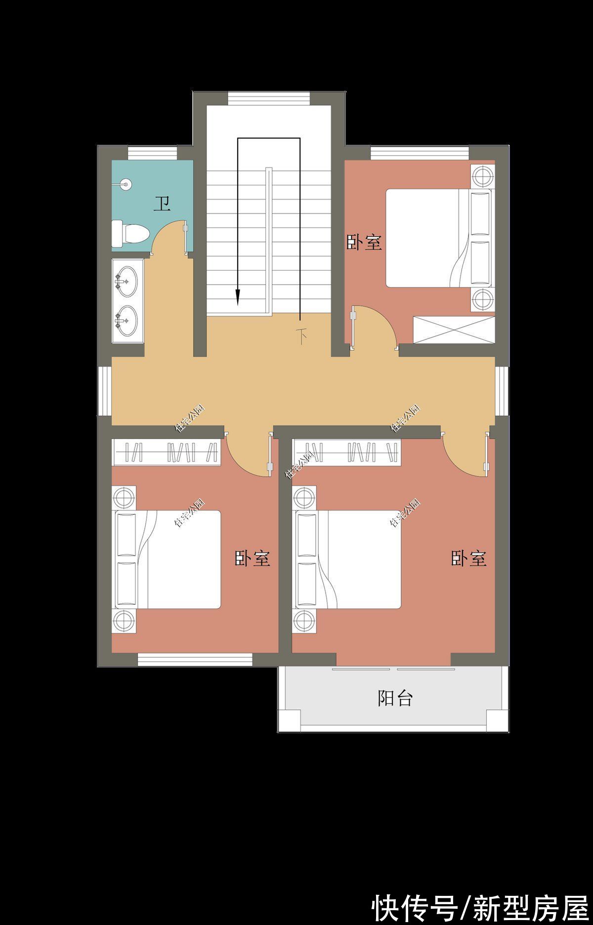 7x10米农村户型图一楼图片