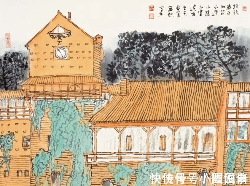 满维起@中国水墨画院|老骥伏枥,总有新意,满维起山水写生新作