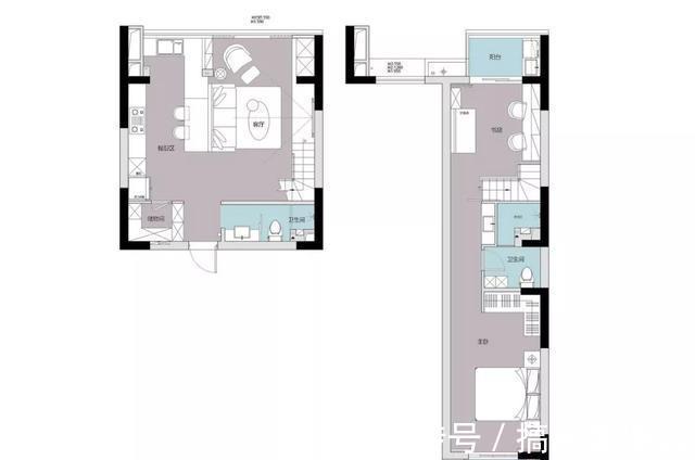 电视柜|85㎡小复式，开放式客餐厨十分敞亮，木凳电视柜个性又可爱
