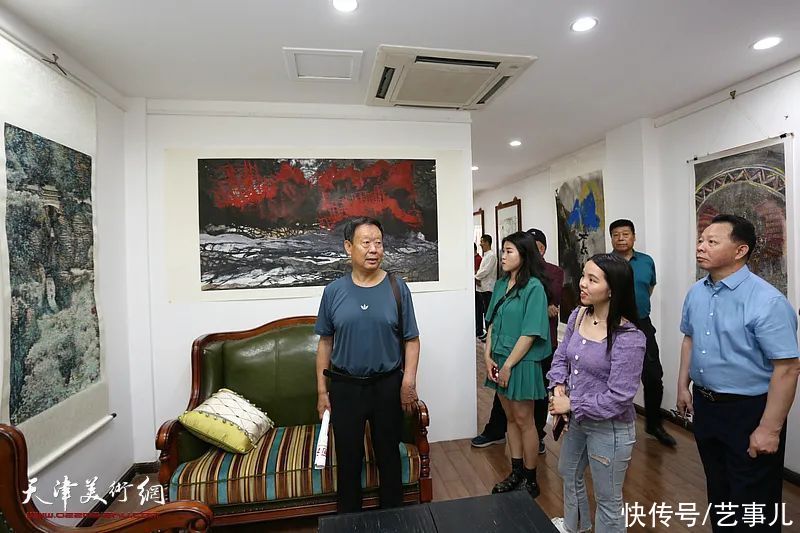 建党|“庆祝建党百年——两岸三地情山水画展”在天津鼓楼紫玉山房开展