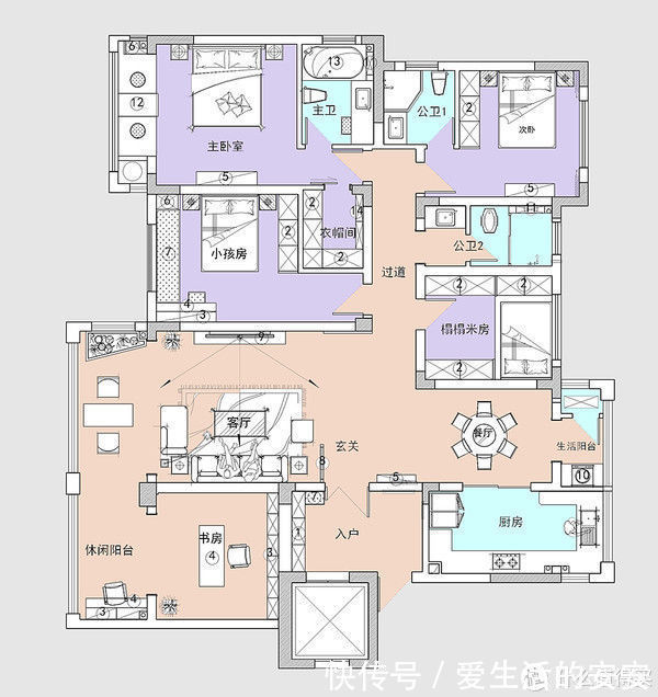 时尚|看完50岁阿姨的新家装修之后,让我90后自愧不如,全屋时尚又前卫
