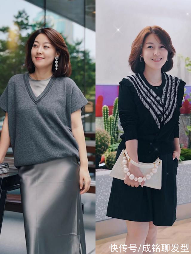 圆领 奔五的女人别穿得太职业,试试这几种高级感穿搭,时尚优雅又减龄