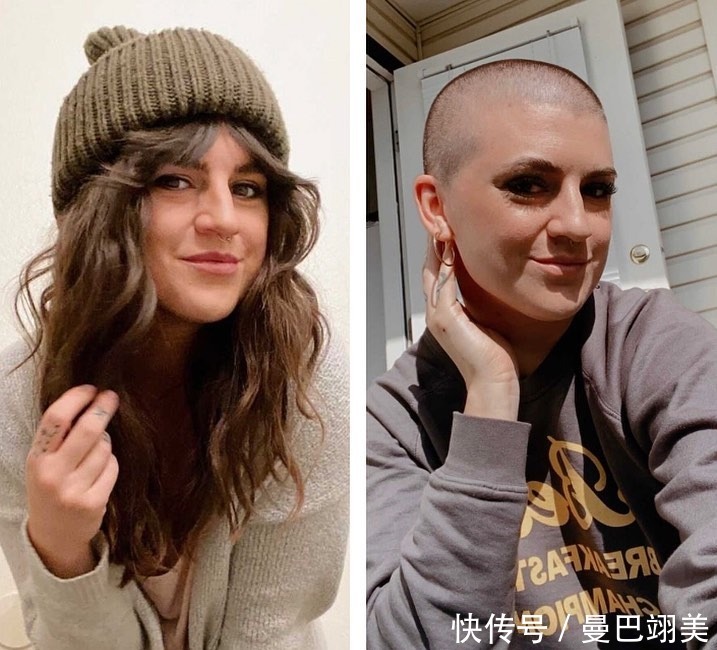 美女|18位美女换发型真大胆，直接剪成小寸头，变化真不小