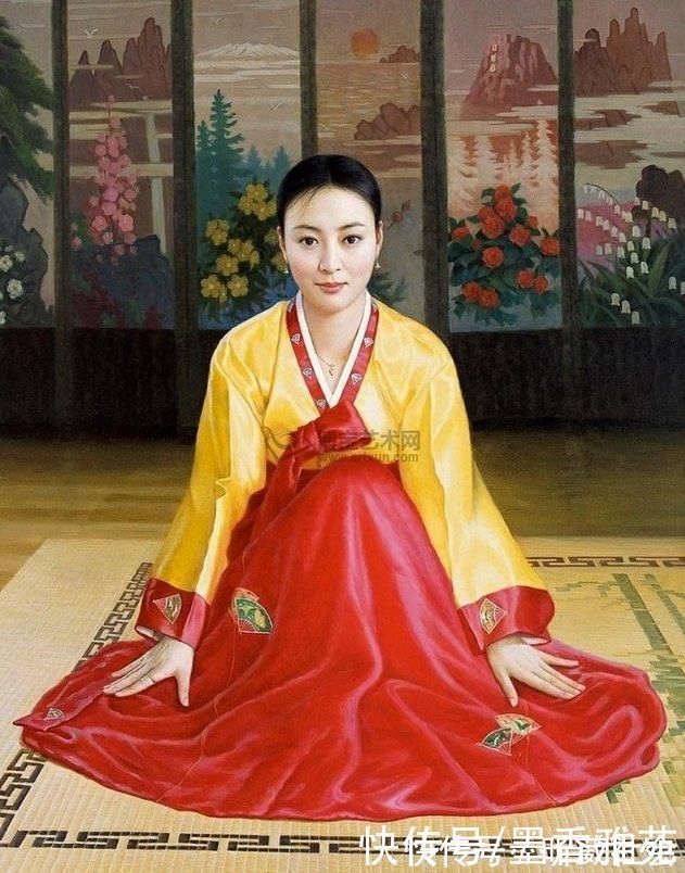 芭蕾舞者&从朝鲜精美油画,欣赏美丽的朝鲜姑娘