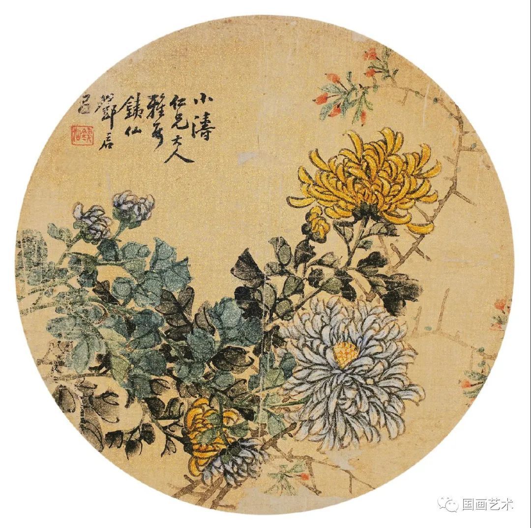 秋菊@跛道人笔下的秋菊,明媚绚丽